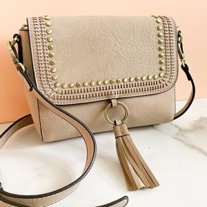 Stevie Crossbody Bag | Grommets + Tassel